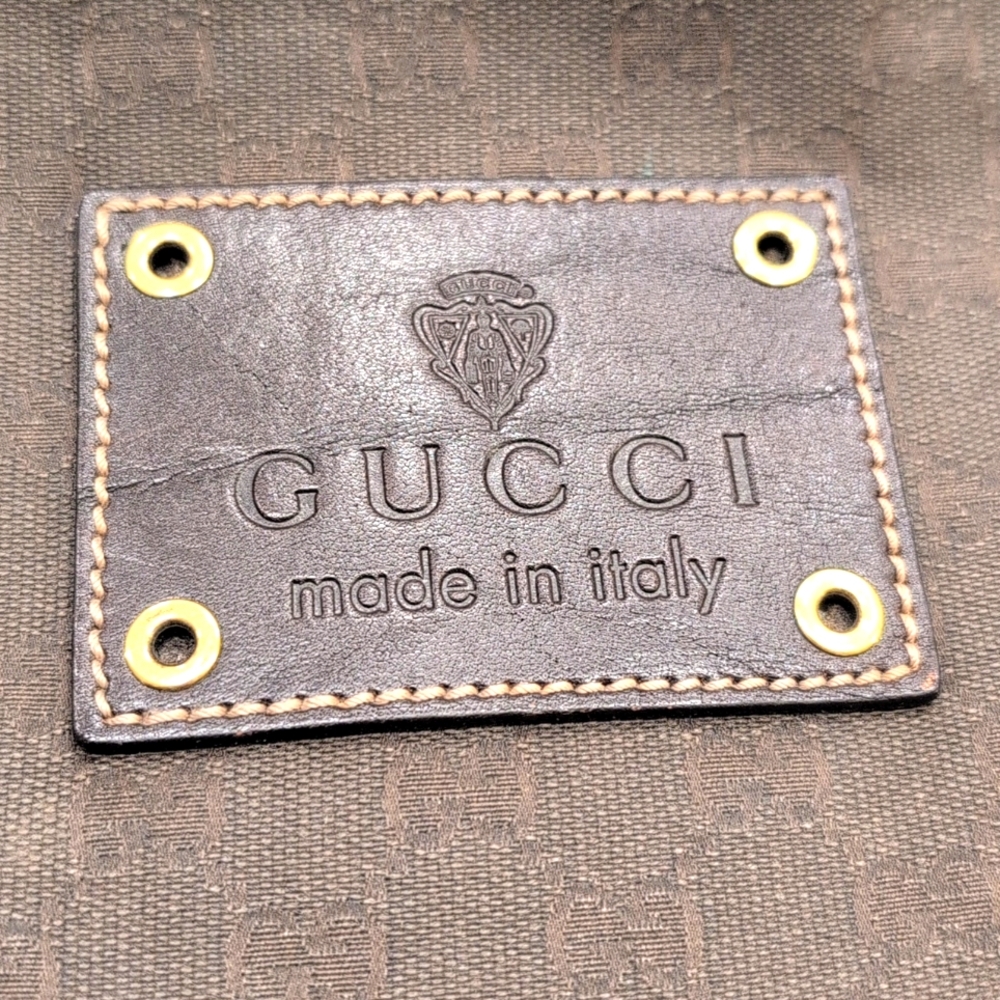 Limited Edition Gucci Boston Bag Travel 201859 GG Canvas Leather Brown - Picture 3 of 11